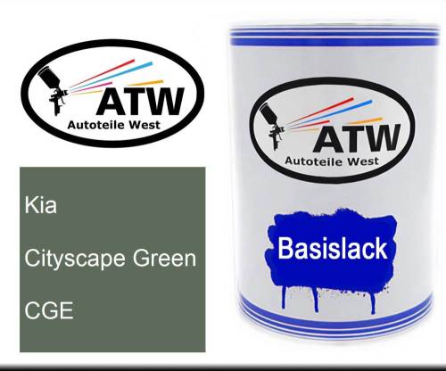 Kia, Cityscape Green, CGE: 500ml Lackdose, von ATW Autoteile West.